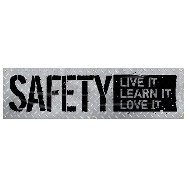 Accuform MOTIVATIONAL BANNER SAFETY LIVE MBR751 MBR751 - main